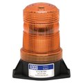 Ecco Safety Group LED BEACON: MEDIUM PROFILE, 12-80VDC, PULSE8 FLASH, 1/2IN MALE PIPE MOUNT, AMBER 6267A
